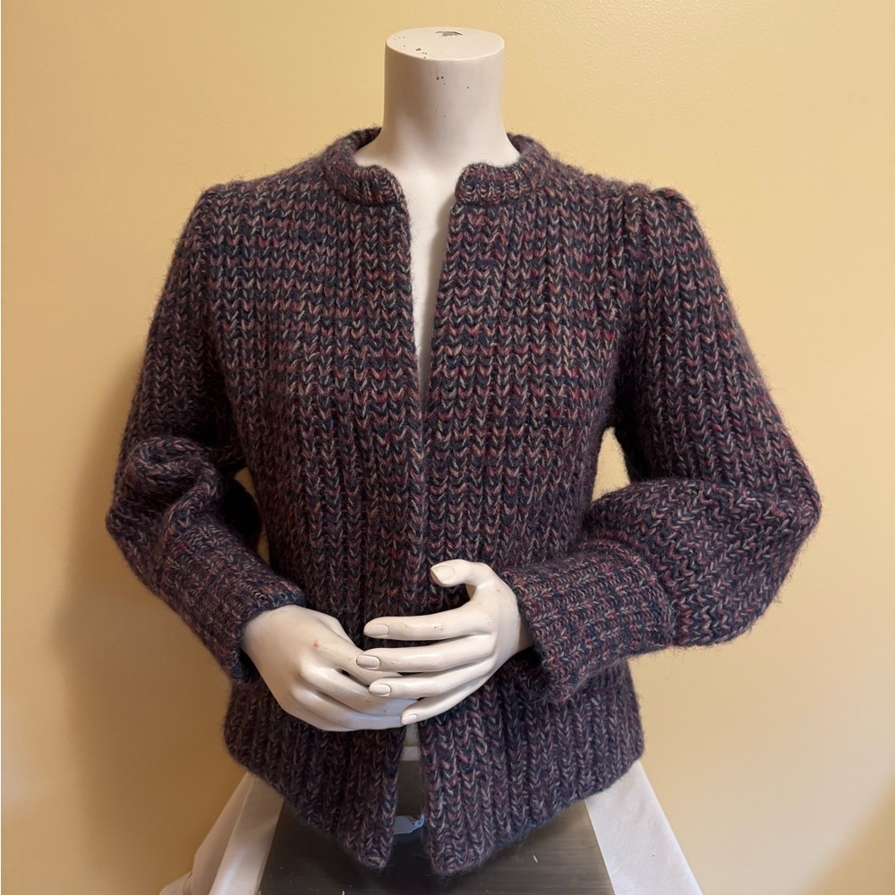 Vintage PGE Chunky Knit Cardigan Sweater Size M